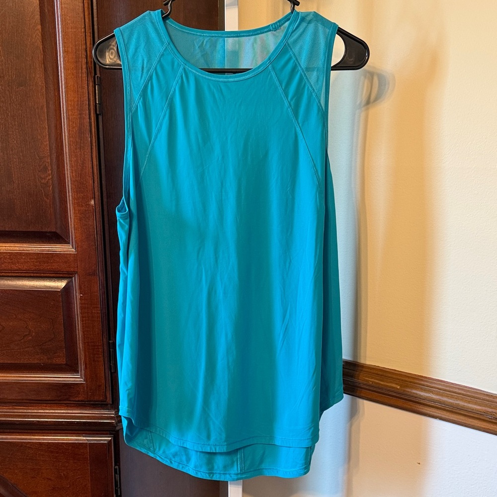 Lululemon Sculpt Tank Top ~Sz 10 / 12 Turquoise Tide Blue Green Aqua 1253